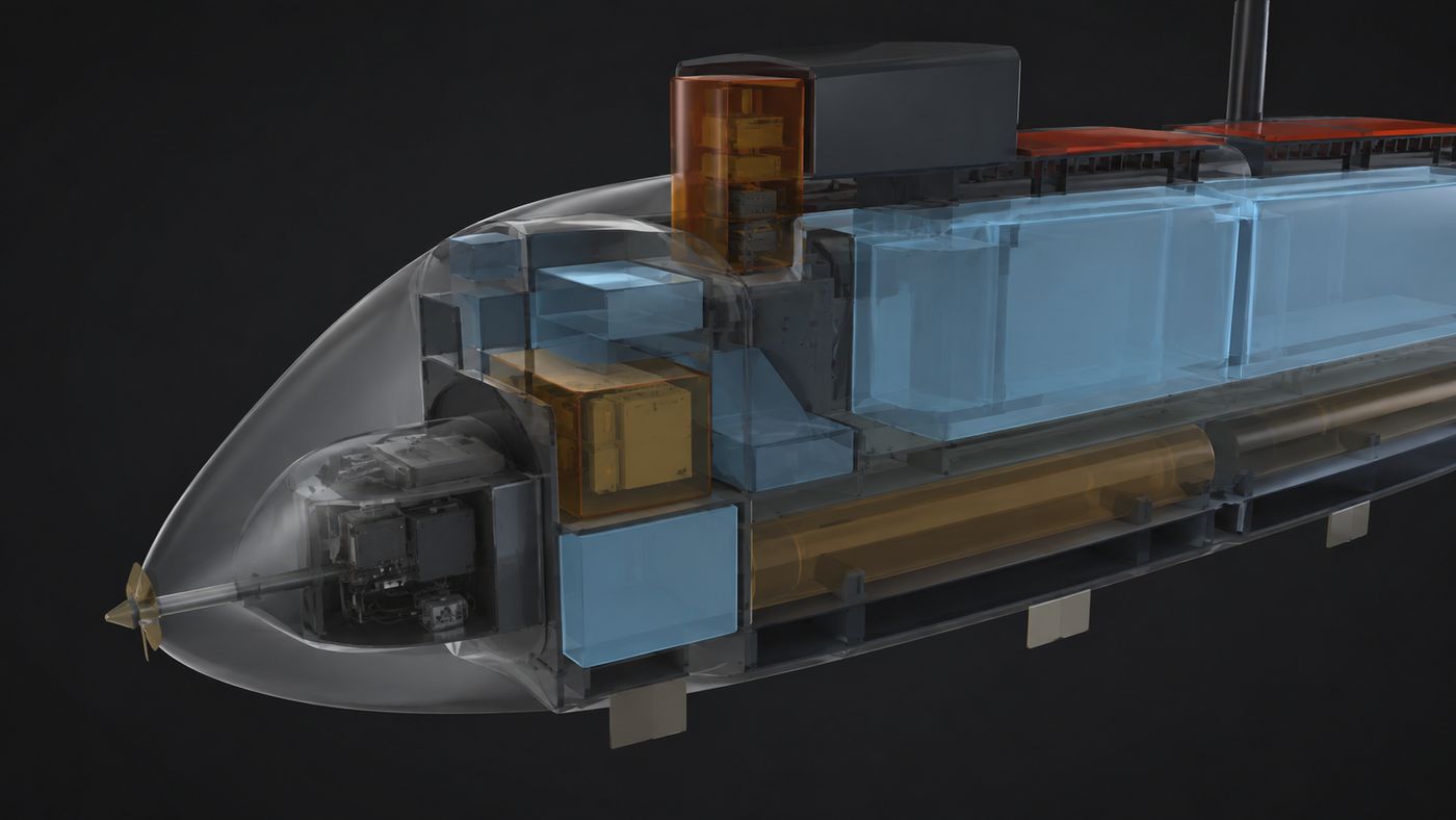 Forward group — bow tanks, thrusters and the forward compartment boundary